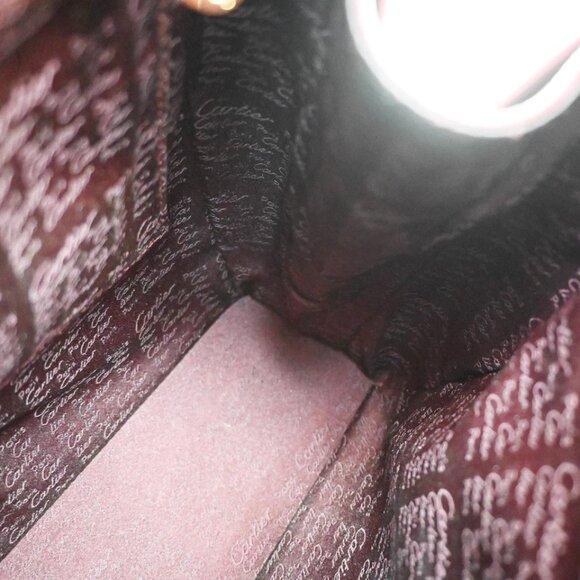 CARTIER Birthday Backpack Shoulder Bag Patent Leather Red GHW France 268-082525 - Picture 11 of 14